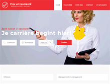 Tablet Screenshot of flexuitzendwerk.nl